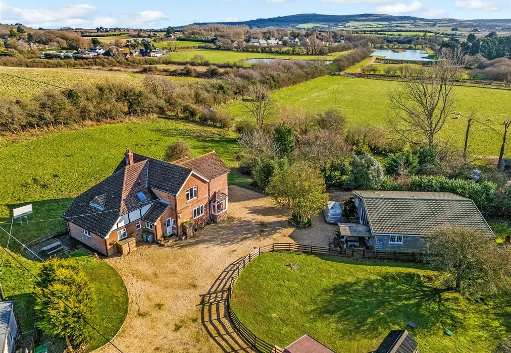 Aerial Elevation - Harbors Lake Lane, Newchurch, Sandown, Isle of Wight - Wards of Kent