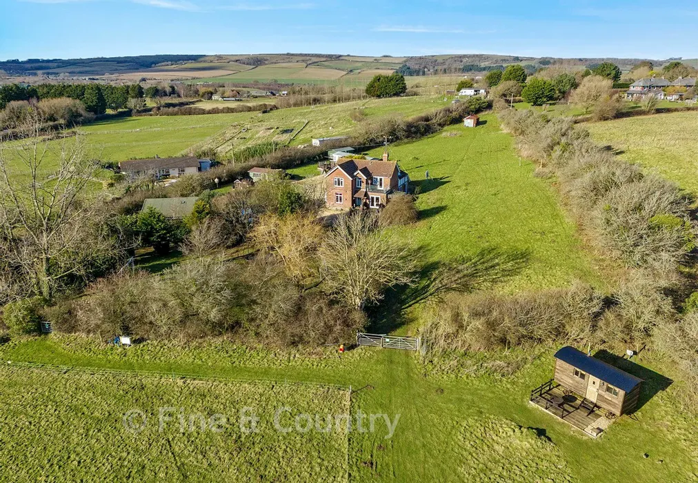 Aerial Elevation** - Harbors Lake Lane, Newchurch, Sandown, Isle of Wight - Wards of Kent