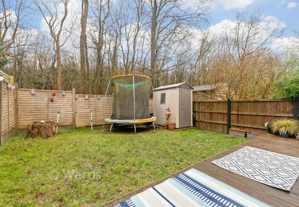 Rear Garden - Woodbury Road, Walderslade Woods, Chatham, Kent - Wards of Kent