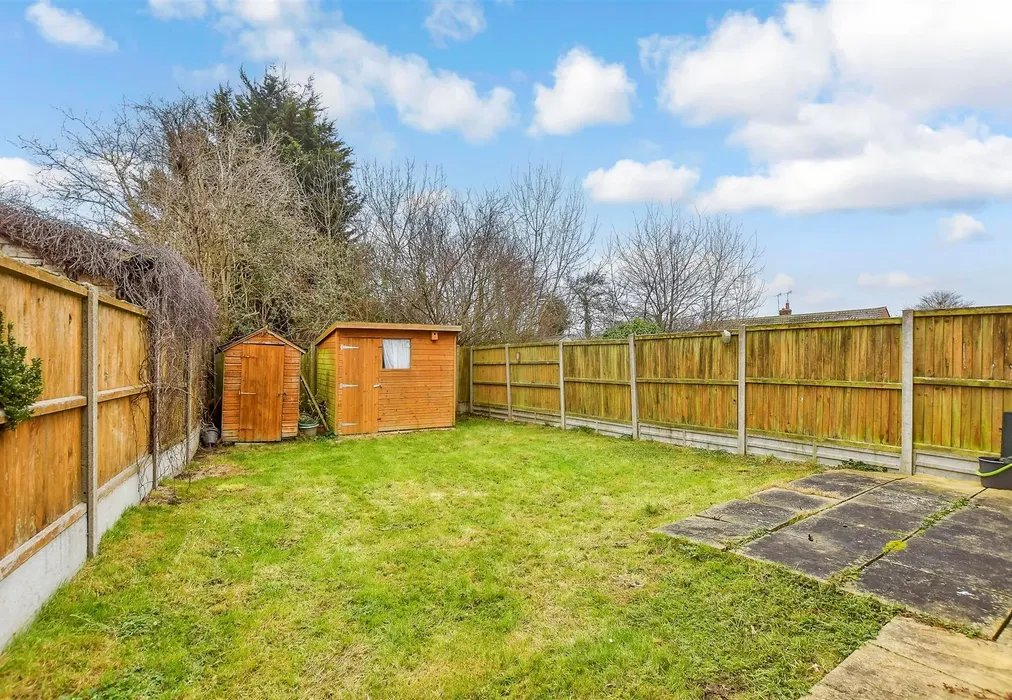 Rear Garden - Greenhill Road, Greenhill, Herne Bay, Kent - Wards of Kent
