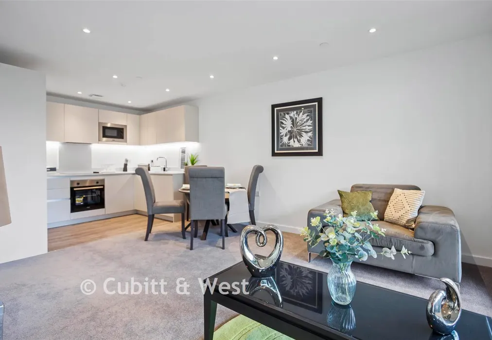 Kitchen/Living/Dining - Albion Yard, Brook Road, Redhill, Surrey - Wards of Kent