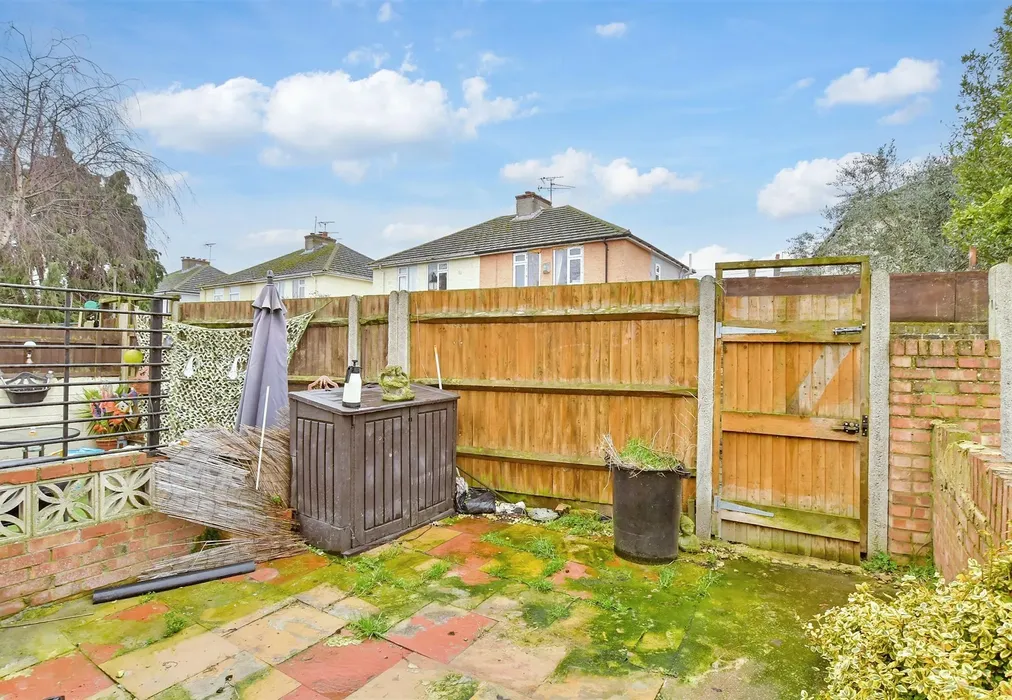 Rear Garden - Unity Street, Sheerness, Kent - Wards of Kent