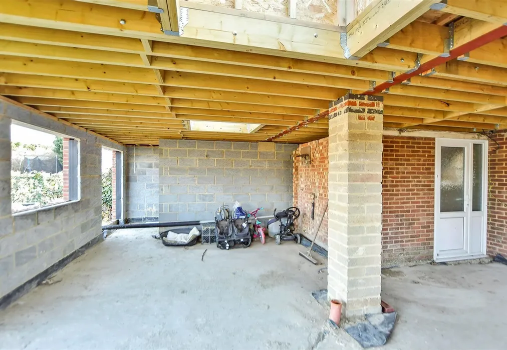 Unfinished Rear Extension - Queenborough Road, Halfway, Sheerness, Kent - Wards of Kent