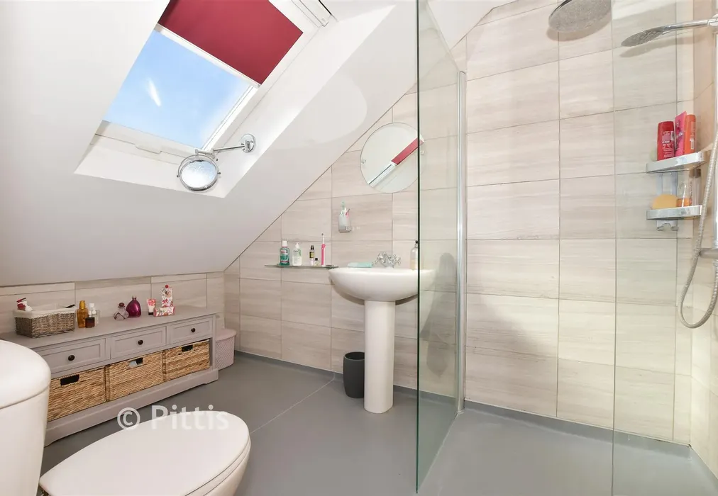 En-Suite Shower Room - Elliston Road, Totland Bay, Isle of Wight - Wards of Kent
