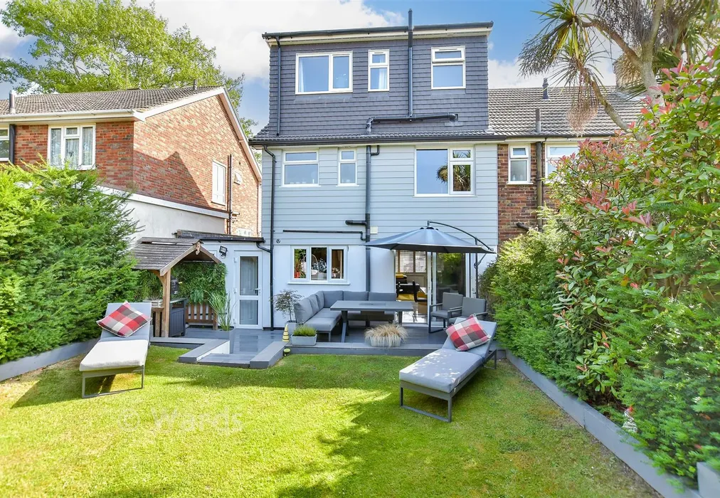 Rear Elevation - Sunningdale Drive, Rainham, Gillingham, Kent - Wards of Kent
