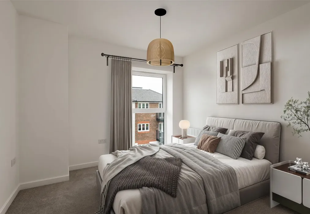 Bedroom 1 Staged - Station Road, The Sidings, Paddock Wood, Kent - Wards of Kent