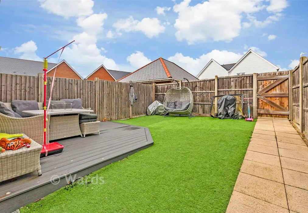 Rear Garden - Byrne Road, Holborough Lakes, Snodland, Kent - Wards of Kent