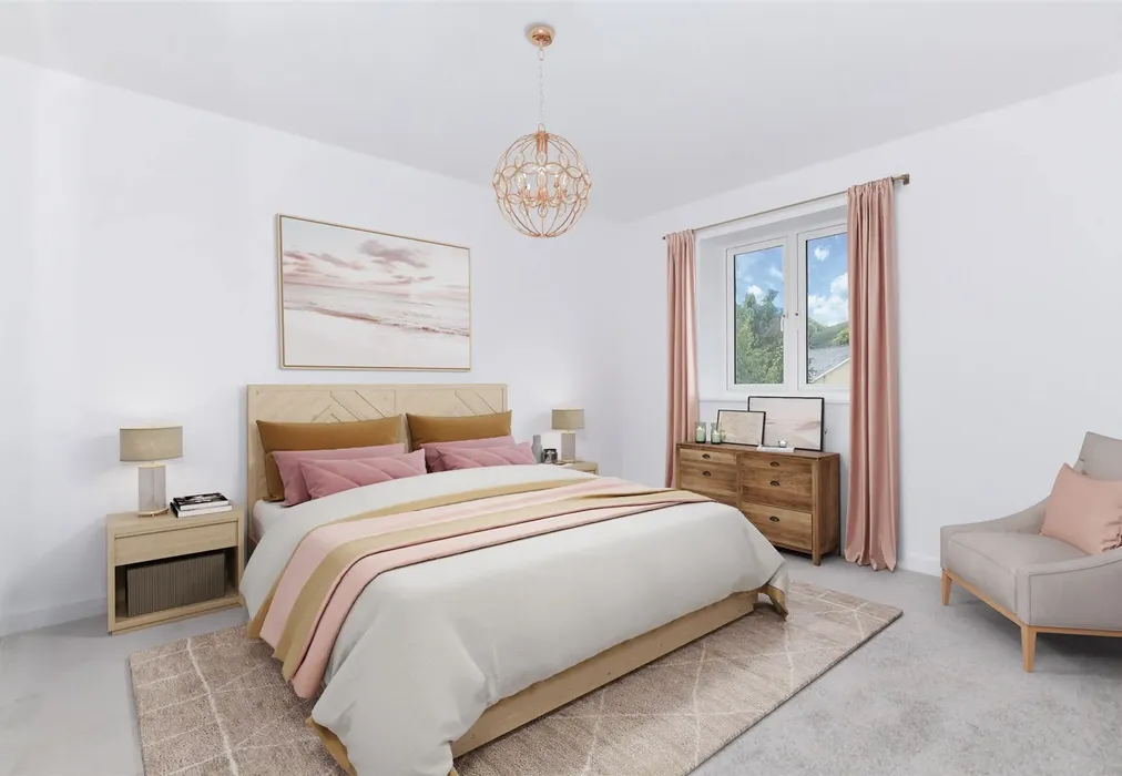 Bedroom 1 - Staged - School Approach, Teapot Lane, Aylesford, Kent - Wards of Kent