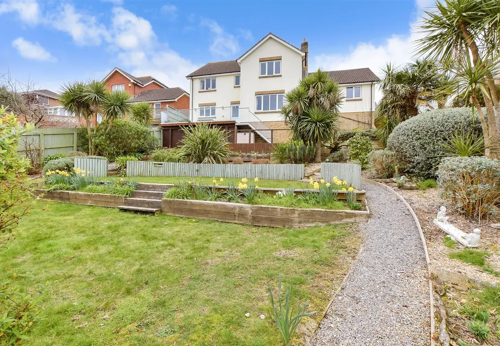 Rear Garden - Northcliff Gardens, Shanklin, Isle of Wight - Wards of Kent