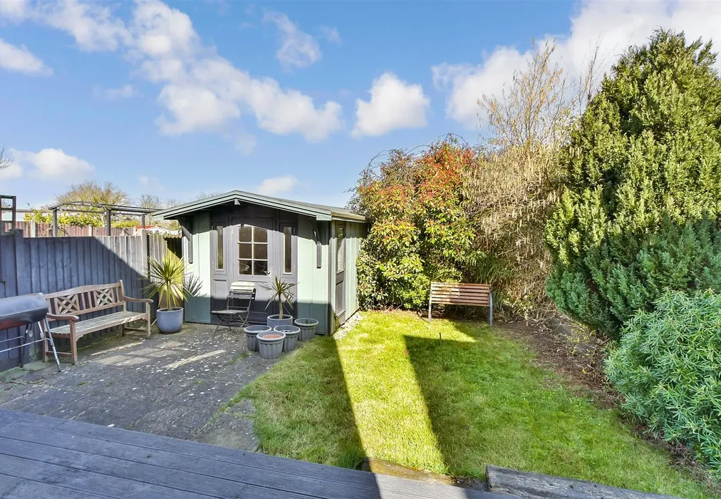 Rear Garden - Plough Road, Eastchurch, Sheerness, Kent - Wards of Kent