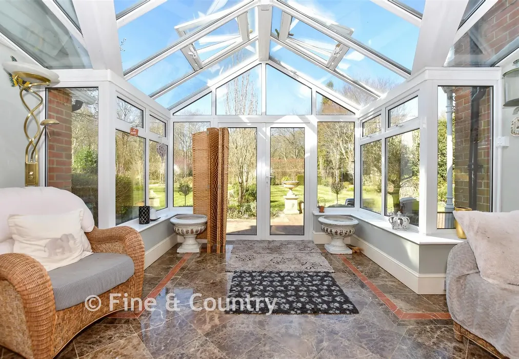 Conservatory Area - Bossingham Road, Stelling Minnis, Canterbury, Kent - Wards of Kent