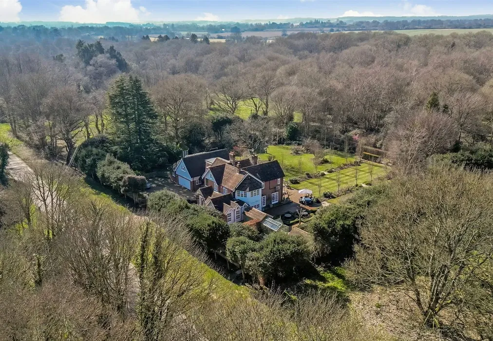 Drone 12 - Bossingham Road, Stelling Minnis, Canterbury, Kent - Wards of Kent