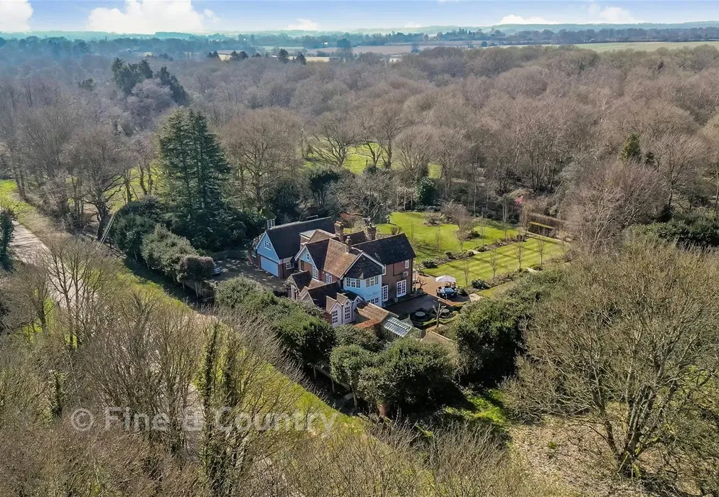 Drone 12 - Bossingham Road, Stelling Minnis, Canterbury, Kent - Wards of Kent
