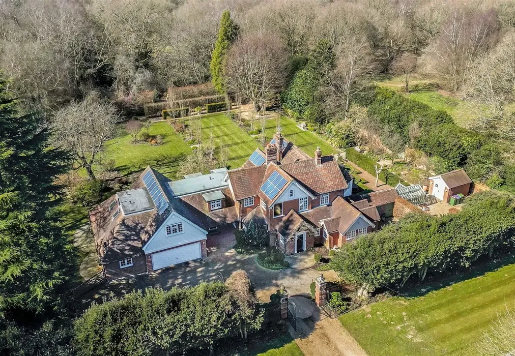 Aerial View - Bossingham Road, Stelling Minnis, Canterbury, Kent - Wards of Kent