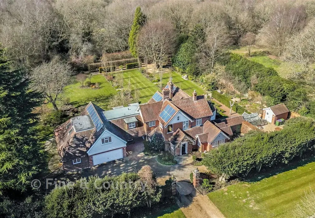 Aerial View - Bossingham Road, Stelling Minnis, Canterbury, Kent - Wards of Kent