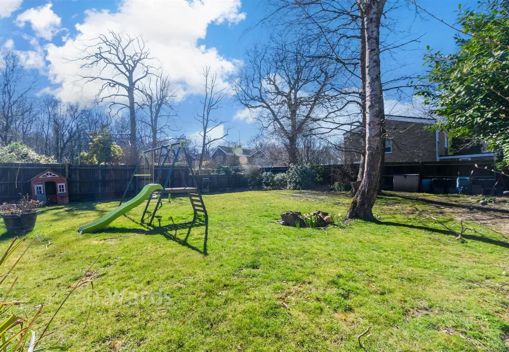 Rear Garden - The Gallops, Vigo, Kent - Wards of Kent