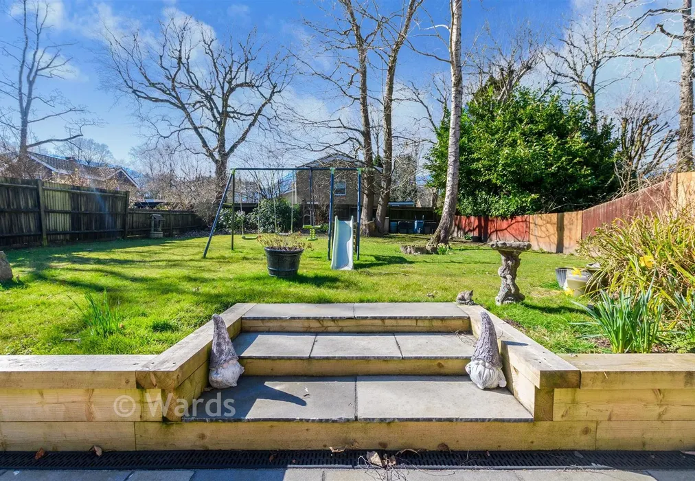 Rear Garden - The Gallops, Vigo, Kent - Wards of Kent