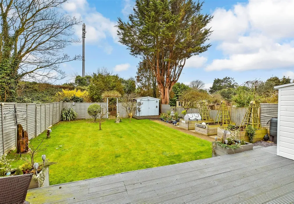 Rear Garden - Minnis Road, Birchington, Kent - Wards of Kent