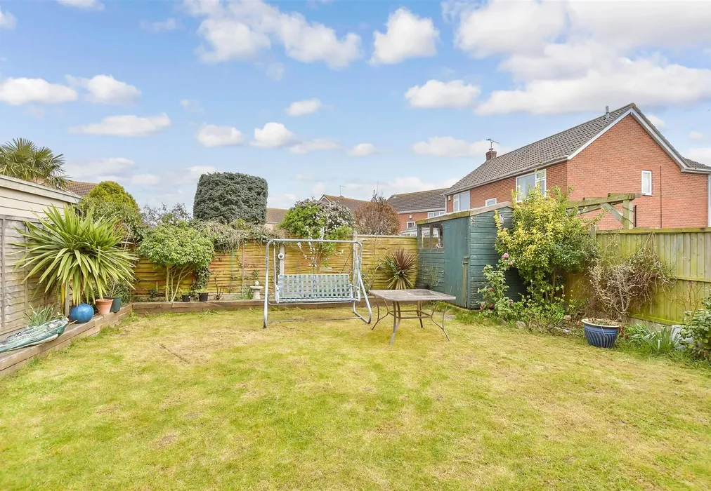 Rear Garden - Kingsfield Road, Broomfield, Herne Bay, Kent - Wards of Kent