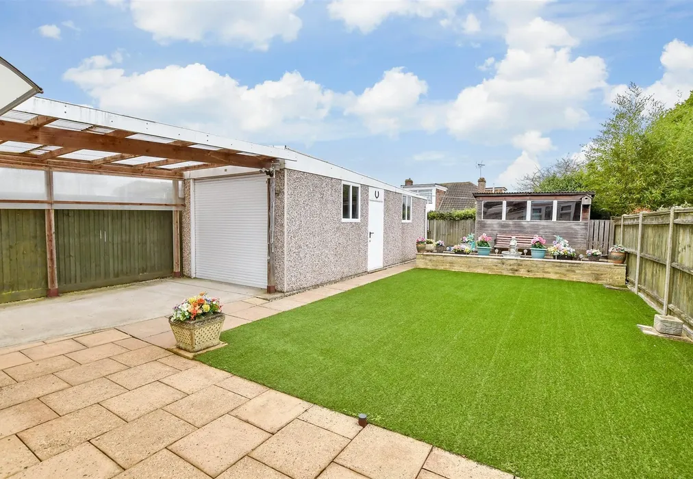 Rear Garden - Trevor Drive, Allington, Maidstone, Kent - Wards of Kent