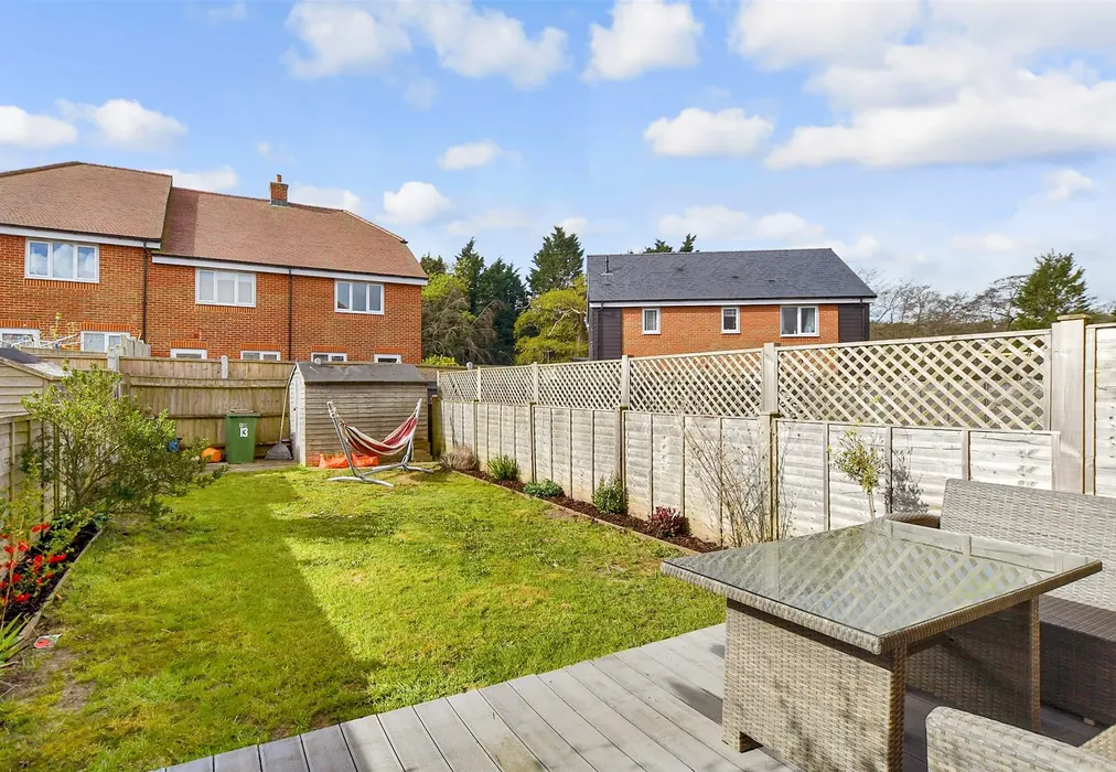 Rear Garden - Abingworth Crescent, Thakeham, Pulborough, West Sussex - Wards of Kent