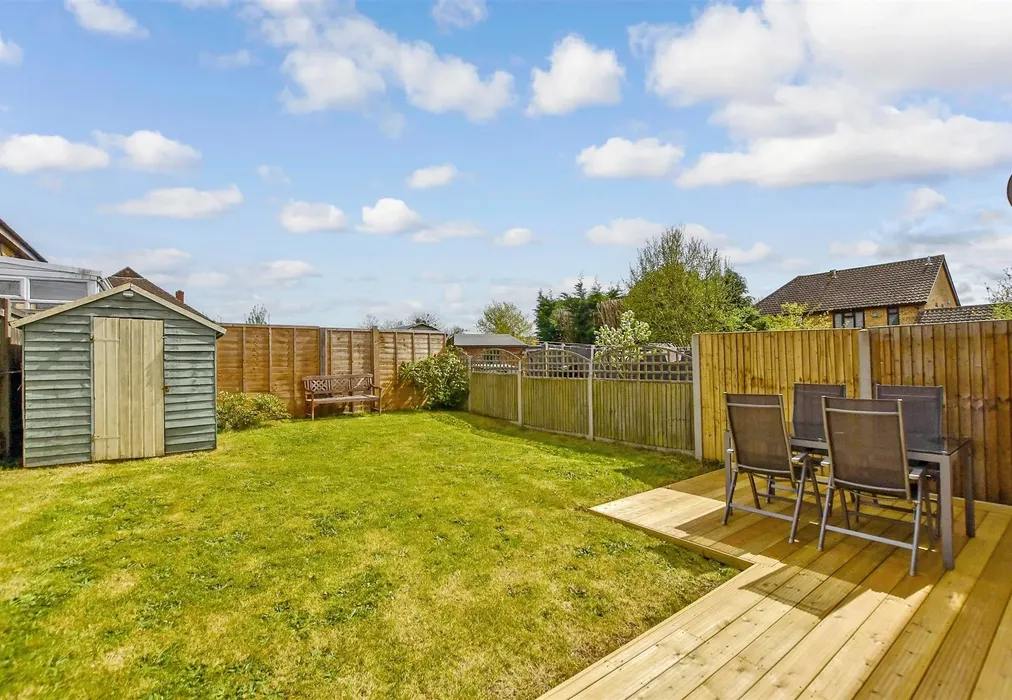 Rear Garden - Blacksmith Drive, Weavering, Maidstone, Kent - Wards of Kent