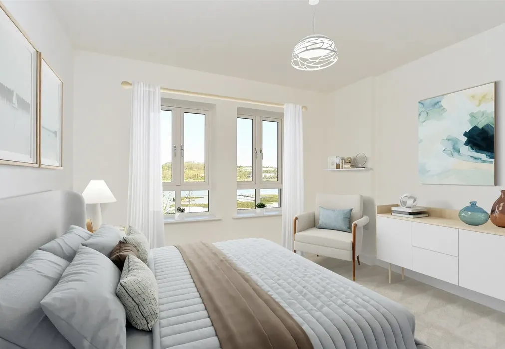 Bedroom 1 Staged - Waterside, Warwick Crescent, Rochester, Kent - Wards of Kent