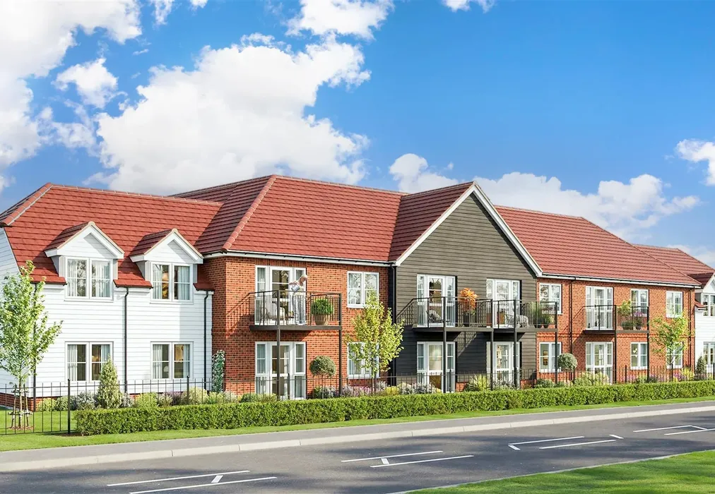 Apartments CGI Front - Charmans Lodge, Worthing Road, Southwater, Horsham, West Sussex - Wards of Kent