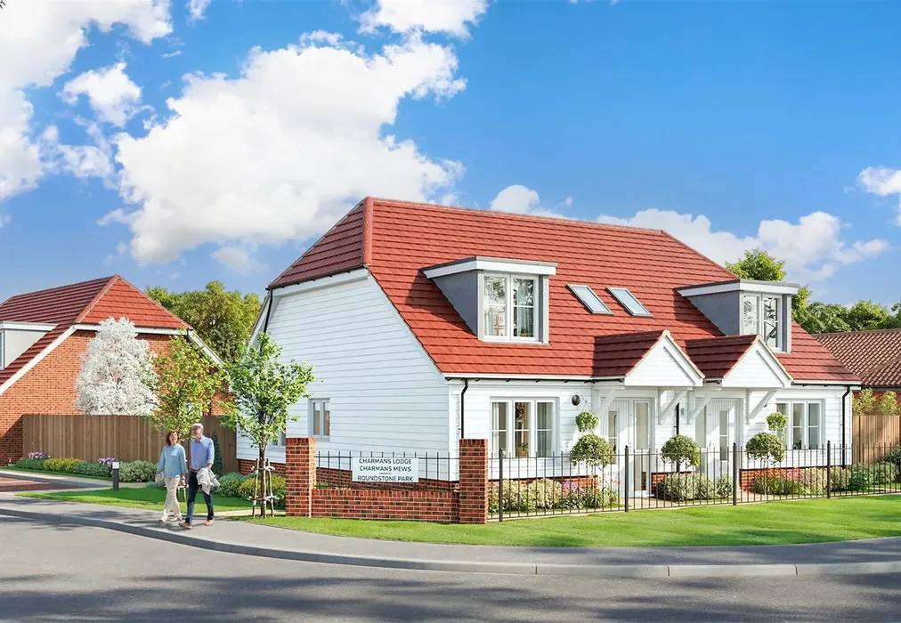 Cottage CGI Front - Charmans Lodge, Worthing Road, Southwater, Horsham, West Sussex - Wards of Kent