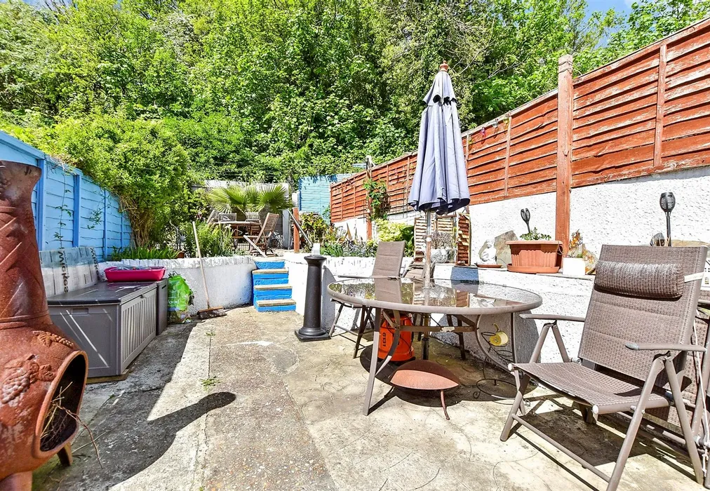Rear Garden - St. John's Street, Folkestone, Kent - Wards of Kent