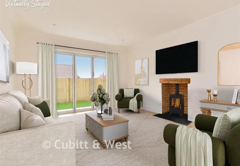 Lounge Staged - The Orchards, Primrose Drive, Ridgewood, Uckfield, East Sussex - Wards of Kent
