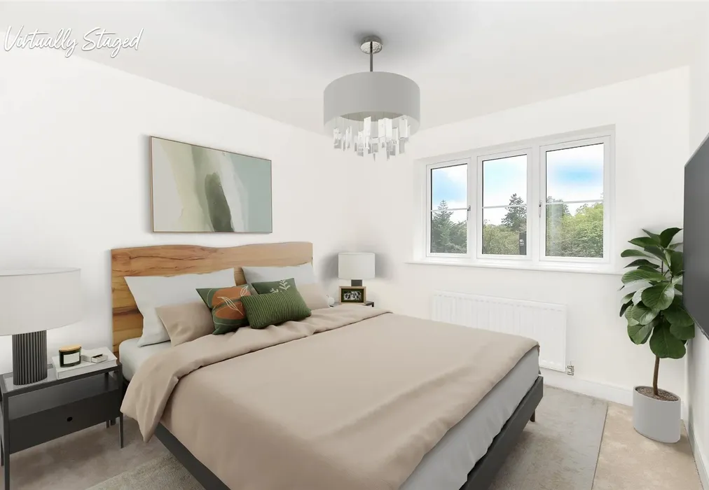 Bedroom Staged - Willowhurst, Temple Gate, Burgess Hill, West Sussex - Wards of Kent