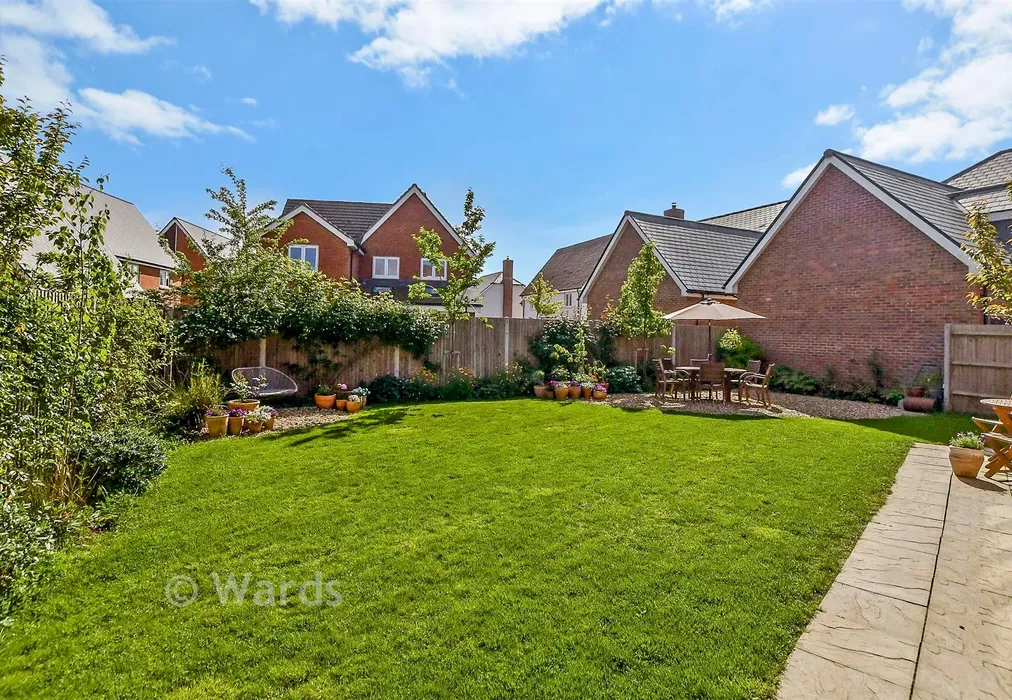 Rear Garden - Seymour Drive, Marden, Tonbridge, Kent - Wards of Kent