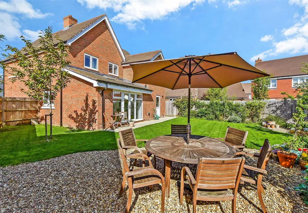 Rear Garden - Seymour Drive, Marden, Tonbridge, Kent - Wards of Kent