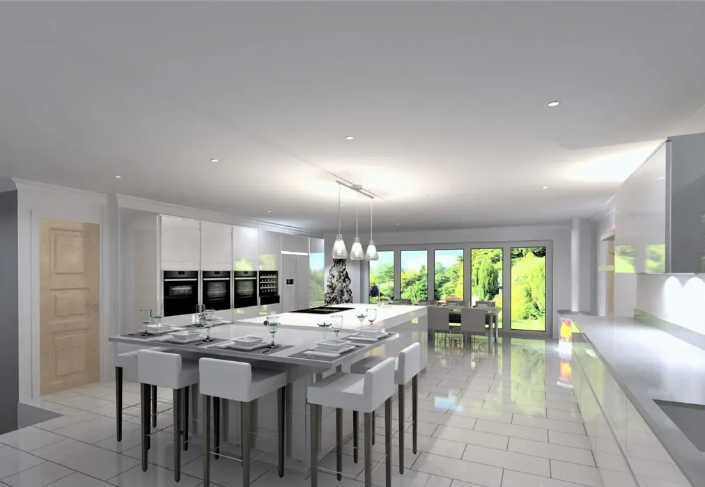 Kitchen/ Dining Area CGI - Burpham, Arundel, West Sussex - Wards of Kent