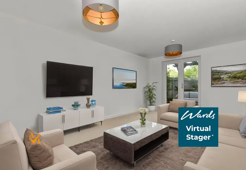 Lounge (Contemporary style) - Southfields Way, Harrietsham, Maidstone, Kent - Wards of Kent