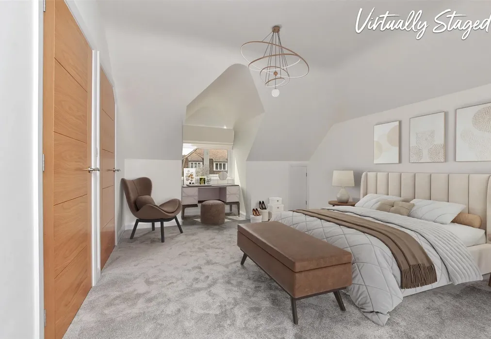 Bedroom 3 Virtually Staged - Stanley Road, Broadstairs, Kent - Wards of Kent