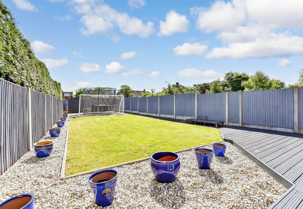 Rear Garden - Boleyn Avenue, Westbrook, Kent - Wards of Kent