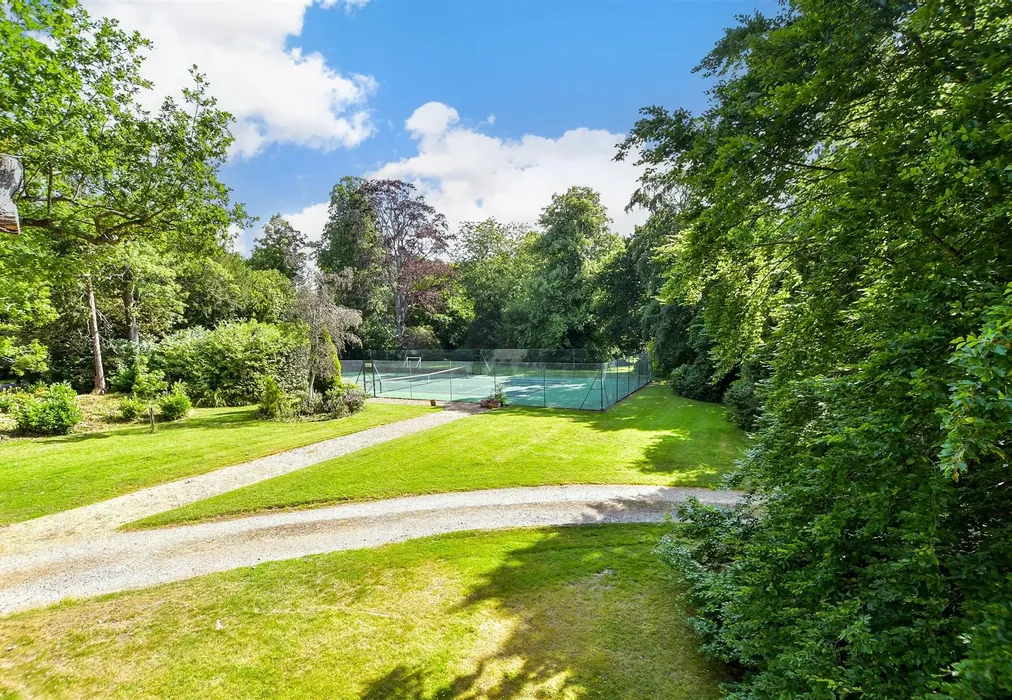 Tennis Court - Grenehurst Park, Capel, Dorking, Surrey - Wards of Kent