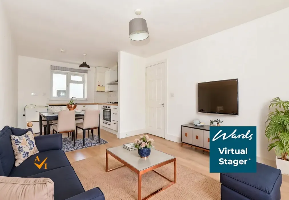 Lounge/ Kitchen (Modern style) - Bradstone Avenue, Folkestone, Kent - Wards of Kent