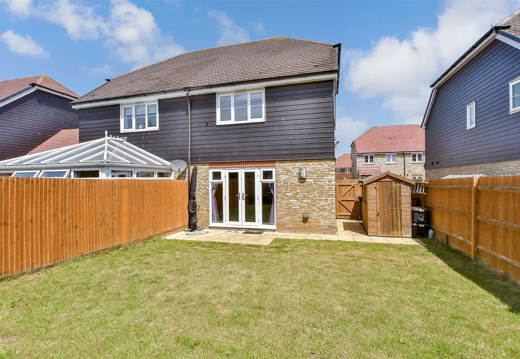 Rear Elevation - Haffenden Avenue, Sittingbourne, Kent - Wards of Kent