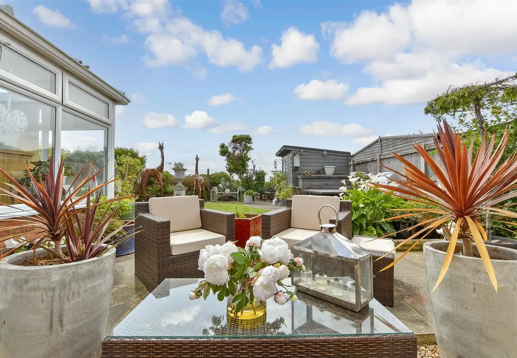 Rear Garden - Dane Road, Minnis Bay, Birchington, Kent - Wards of Kent