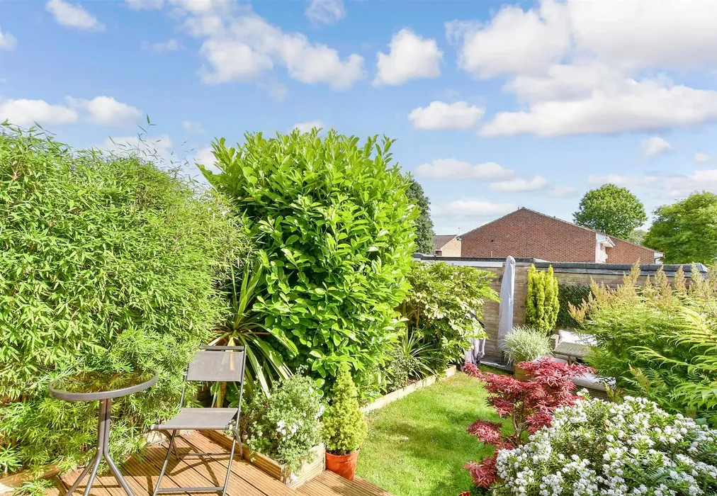 Rear Garden - Bentley Close, Lords Wood, Chatham, Kent - Wards of Kent