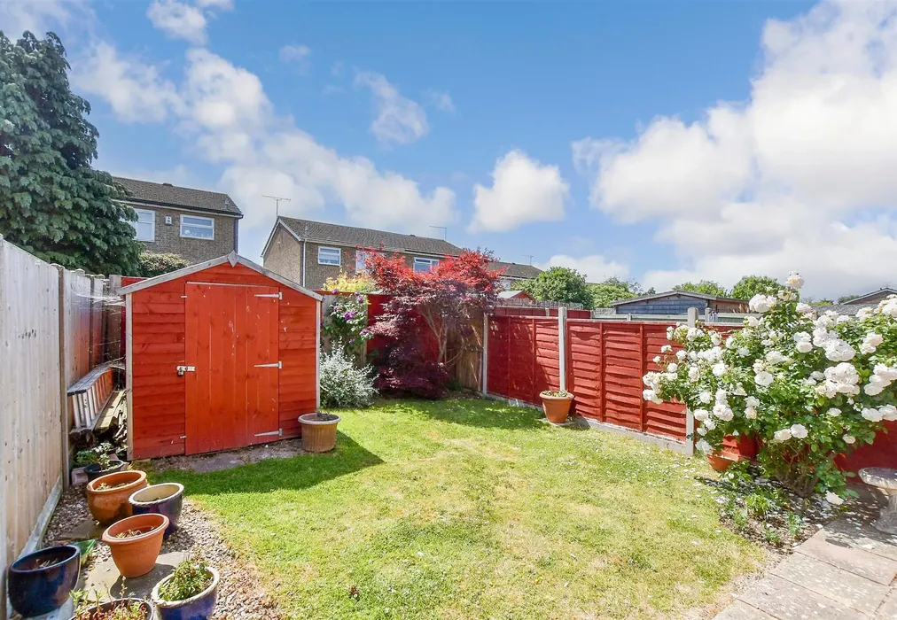 Rear Garden - Holbourn Close, Herne Bay, Kent - Wards of Kent