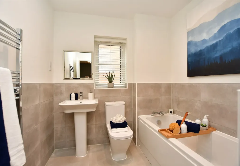 Bathroom Example - Blake Gardens, Scocles Road, Minster On Sea, Sheerness, Kent - Wards of Kent