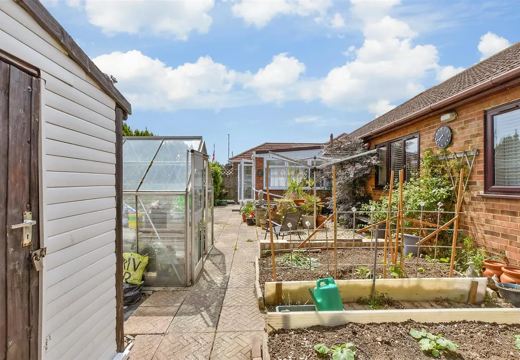 Rear Garden - Princes Gardens, Margate, Kent - Wards of Kent