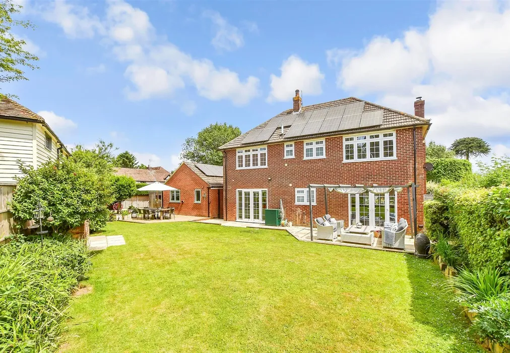 Rear Elevation - Bowl Field, Hastingleigh, Ashford, Kent - Wards of Kent