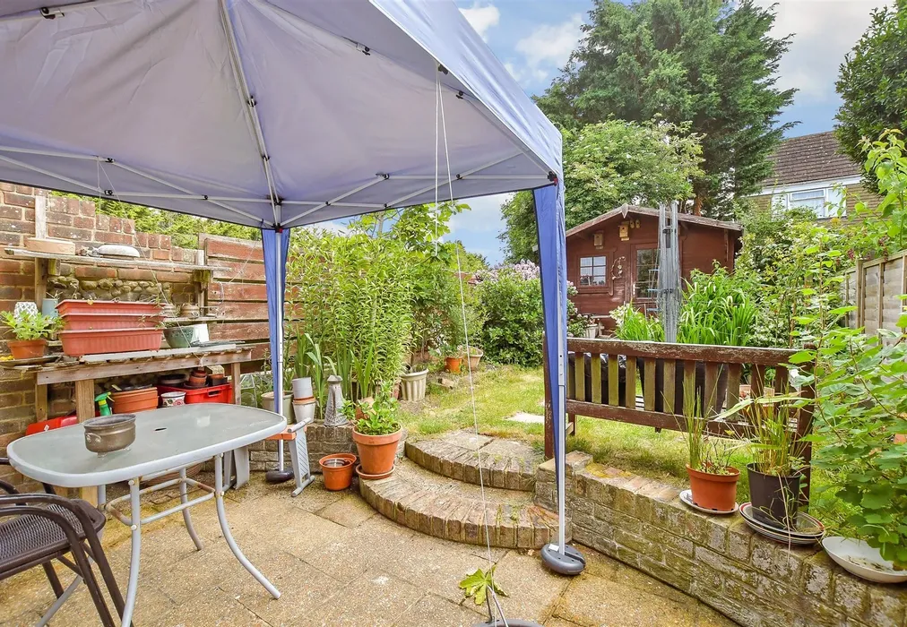 Rear Garden - Cumberland Crescent, Angmering, West Sussex - Wards of Kent