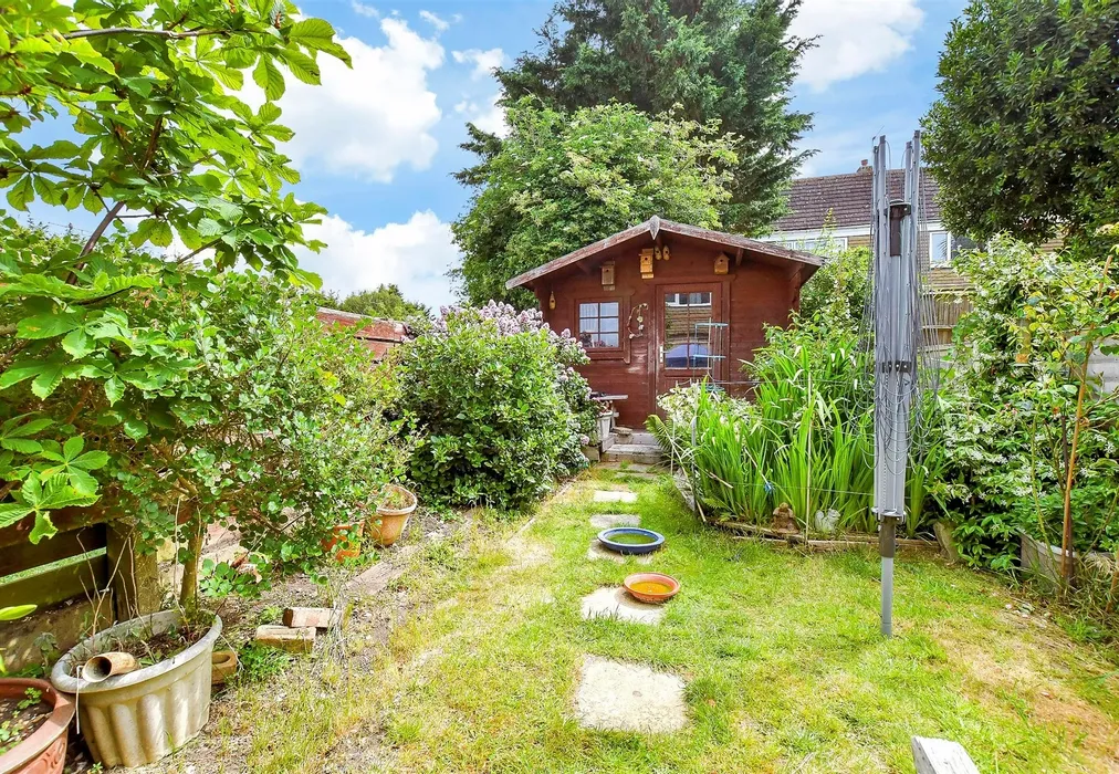 Rear Garden - Cumberland Crescent, Angmering, West Sussex - Wards of Kent