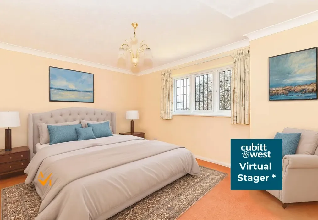 Bedroom 1 (Contemporary style) - Glebe Park Avenue, Havant, Hampshire - Wards of Kent
